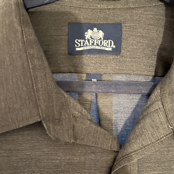 Stafford Grey Men’s Dress Shirt - Picture 5 of 6